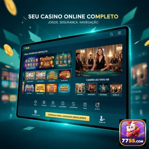 Ilustração de Diversão em Slot Games com Jogo Responsável