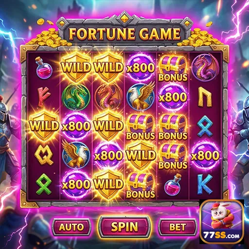 Ilustração de Experimente Jogos Ao Vivo e Slots no 77ss Agora