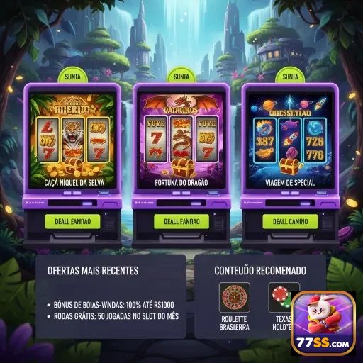 Ilustração de Experimente Jogos Ao Vivo e Slots no 77ss Agora